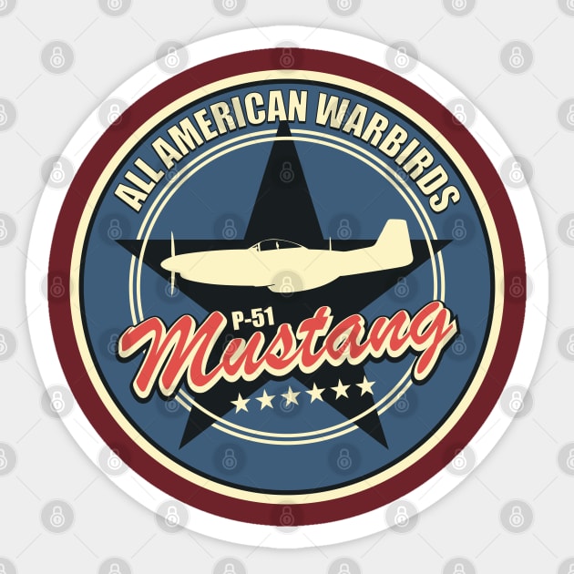 P-51 Mustang Sticker by TCP